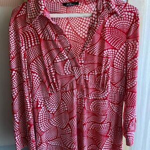 Red & White Retro Dress